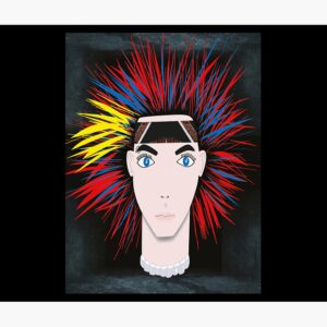 Bill Kaulitz Tokio Hotel Illustration Mouse Pad - Image 3