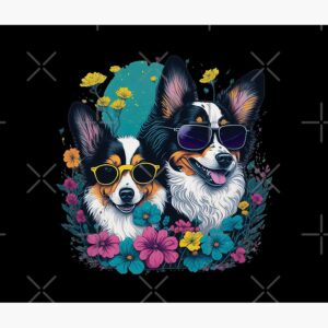 Cute Dogs Wearing Sunglasses T-Shirt Design Mouse Pad TH142 - Image 3