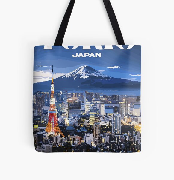 Tokyo Japan City Skyline Souvenir Tote Bag | Tokio Hotel Shop